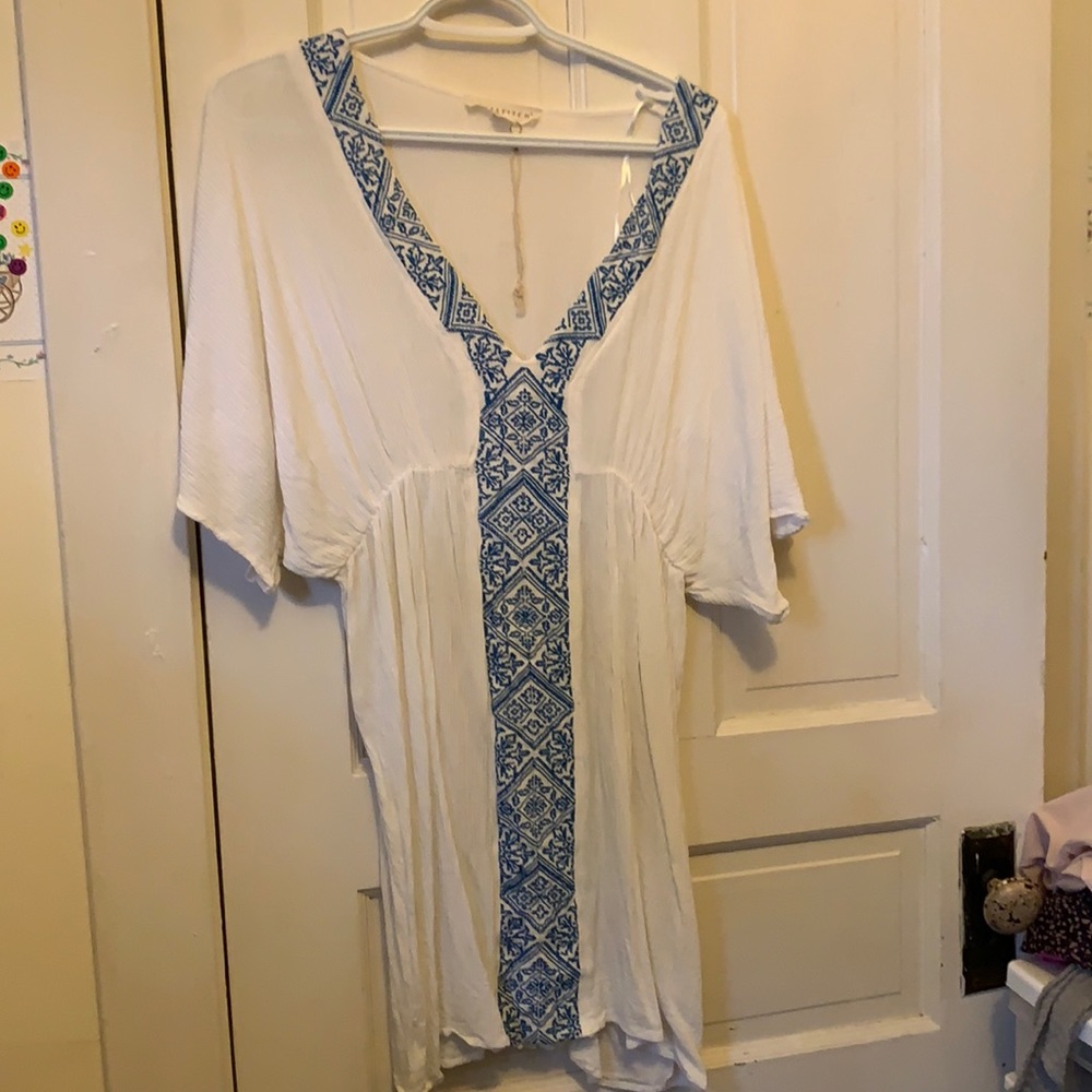 Love stitch beach cover up, light weight dress